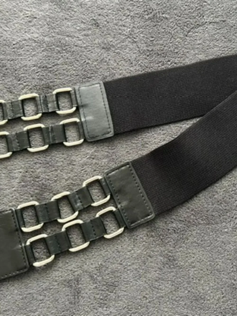 Vintage Betsey Johnson Black Stretch Belt BBP1635
